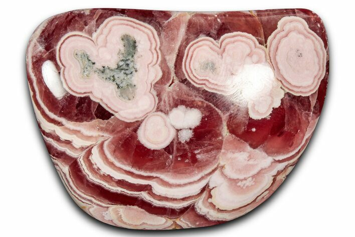 Striking Red Banded Rhodochrosite Specimen - Top Quality Color #354517